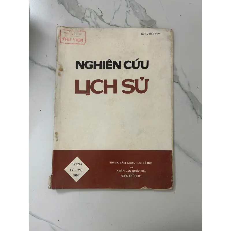 Tạp chí Nghiên cứu Lịch sử (Số 3 tháng 5-6 năm 1994) – Viện Sử học 1023387