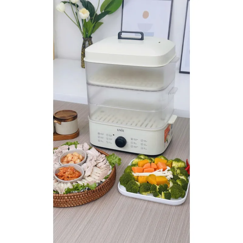 Nồi hấp UNIE UE560 dung tích lớn 18L, 3 tầng hấp, 12 tính năng tiện lợi 728870