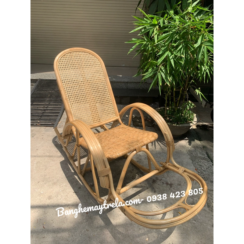 Ghế bập bênh mây tre 443533