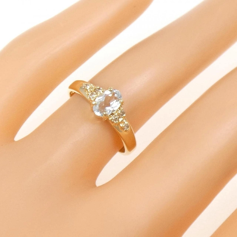 Nhẫn Aquamarine K18YG - Hàng hiệu Authentic 849925