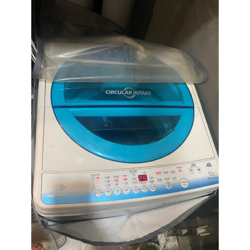 Máy giặt Toshiba 8.2kg cửa trên màu trắng có màn hình LED 738951