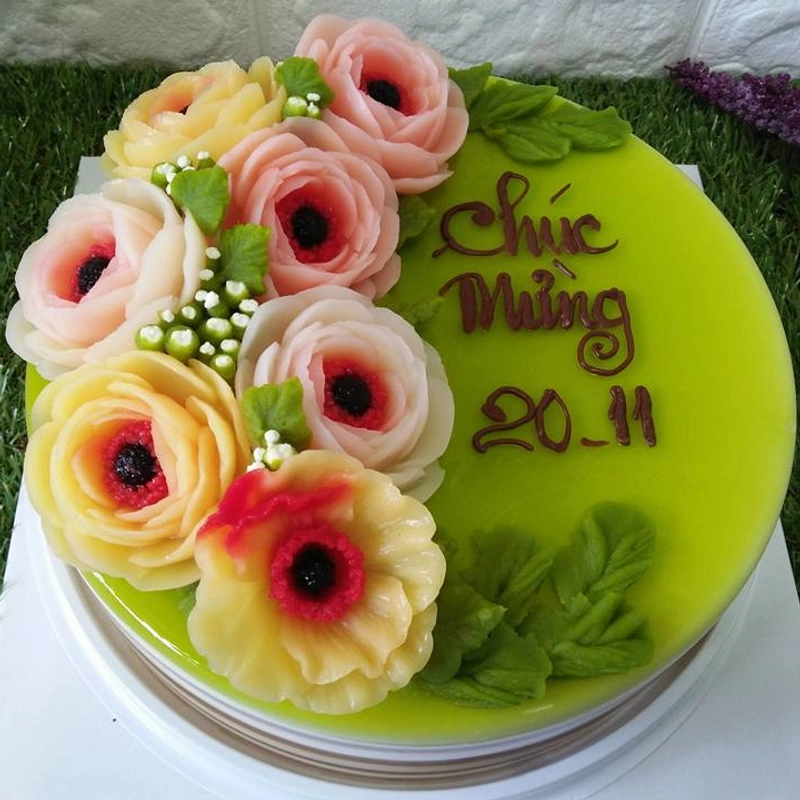 Khuôn silicon làm rau câu hoa hồng trà nhật loại 8 cm - Mã số 1255 338709