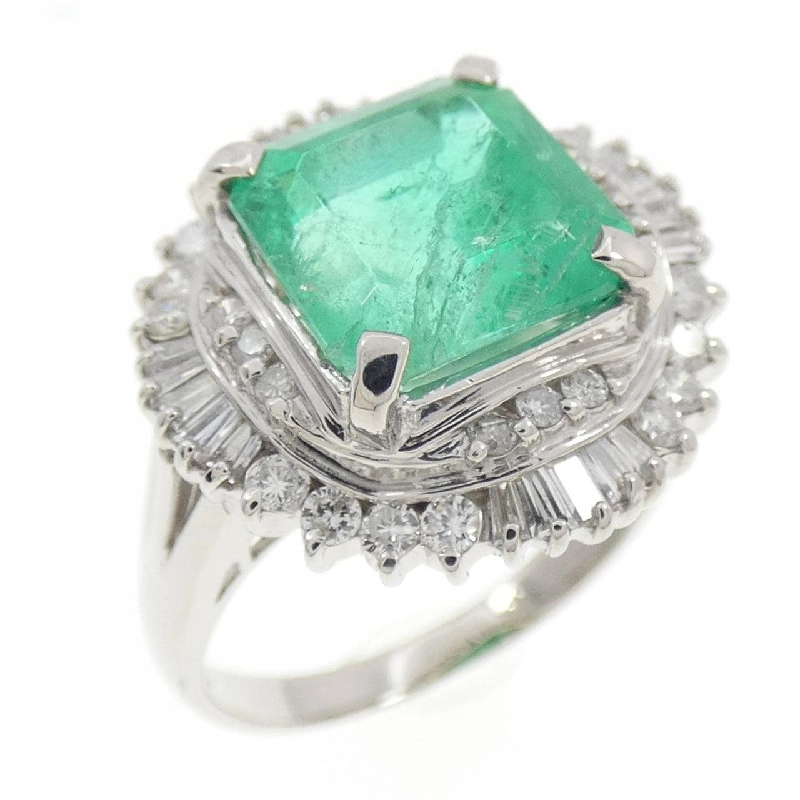 Nhẫn Emerald PT900 3.52CT - Hàng hiệu Chính hãng 852397