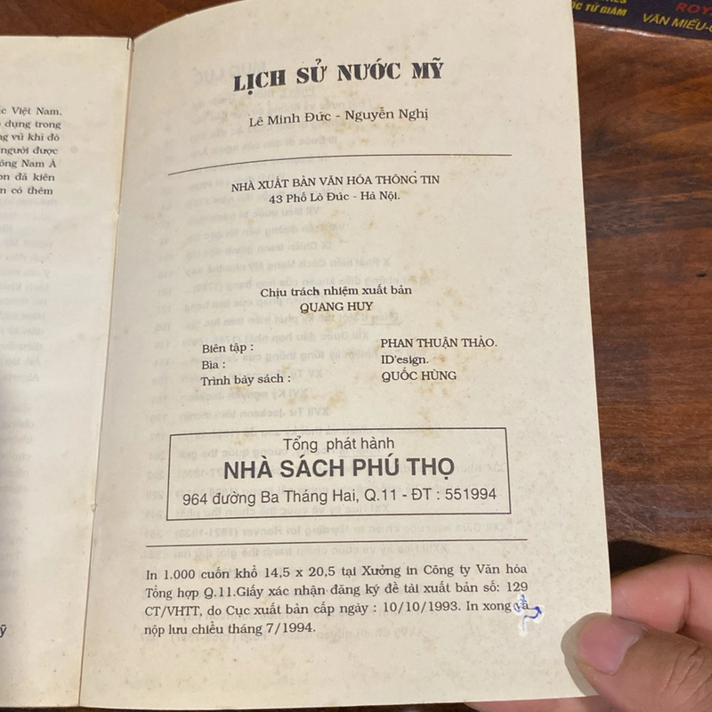 LỊCH SỬ NƯỚC MỸ - TỪ THỜI LẬP QUỐC ĐẾN THỜI HIỆN ĐẠI (XUẤT BẢN NĂM 1994) 470390
