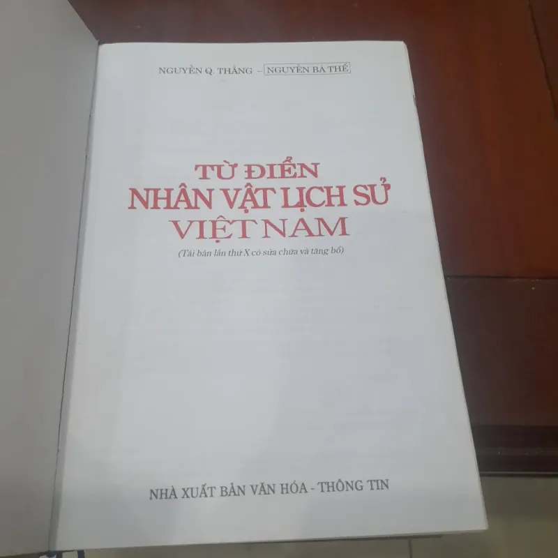Từ điển NHÂN VẬT LỊCH SỬ VIỆT NAM 931144