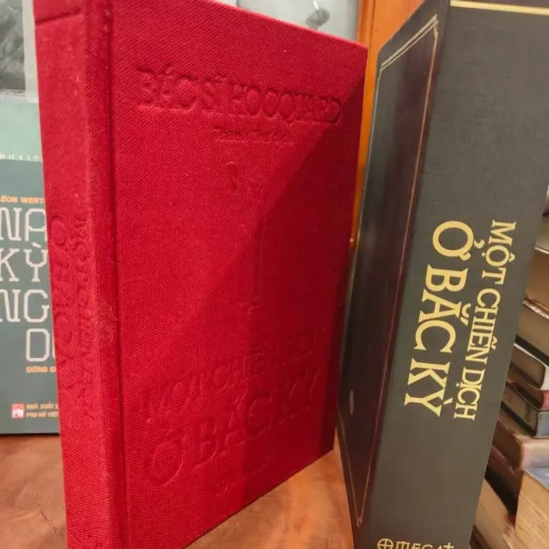 Một chiến dịch ở Bắc Kỳ - Hocquard bản đặc biệt chữ ký tg, phủ vàng từng trang (Đẹp, hiếm) 569979