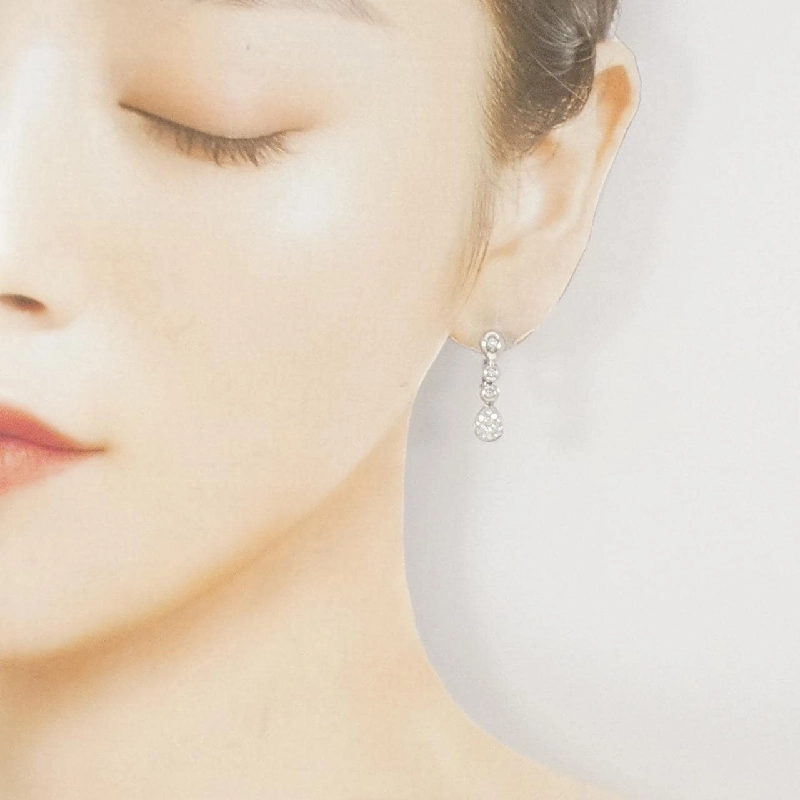 Bông tai kim cương 750WG Pavé 0.42CT - Hàng hiệu Chính hãng 868281