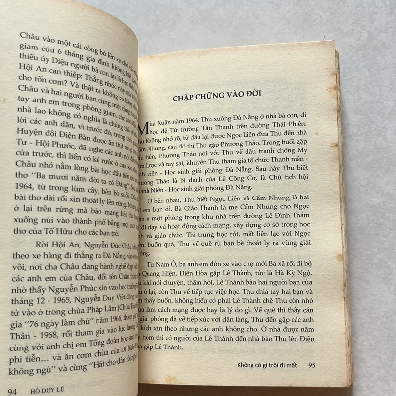 Không có gì mất đi mãi mãi - Hồ Duy Lệ 624194