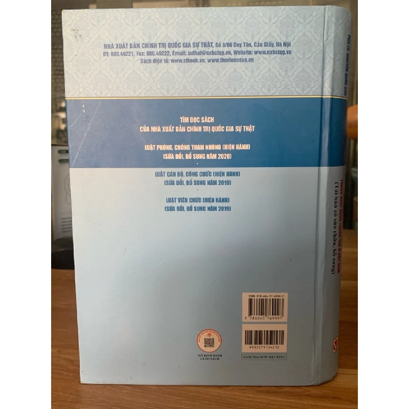 Phòng ,chống tham nhũng trong hoạt động thanh tra ở Việt Nam -PGS.TS Nguyễn Quốc Sửu 779858
