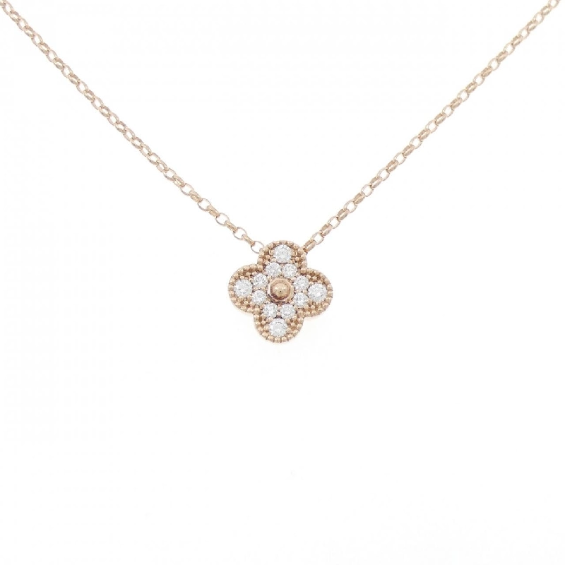 K18PG Hoa Kim Cương Dây Chuyền 0.30CT - Hàng hiệu Chính hãng 862656