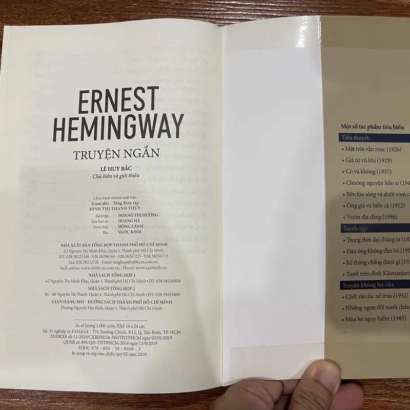 Truyện Ngắn Ernest Hemingway - Lê Huy Bắc (k3) 674905