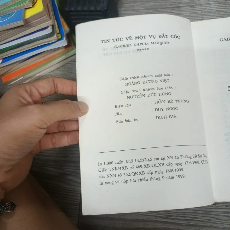 Tin Tức Về Một Vụ Bắt Cóc - Gabriel Garcia Marquez 1025523