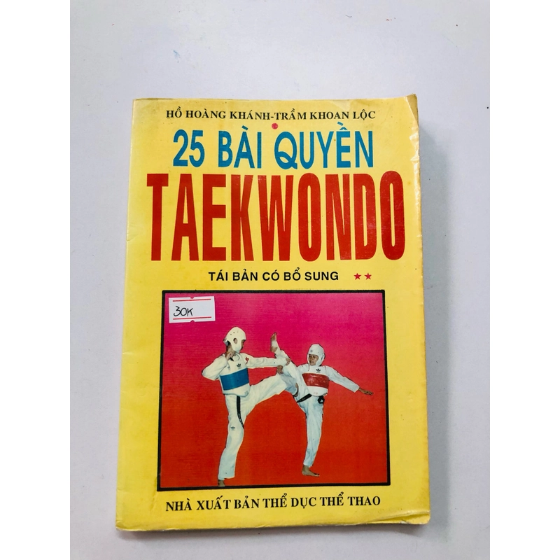 25 BÀI QUYỀN TAEKWONDO  - 130 trang, nxb: 1995 338040