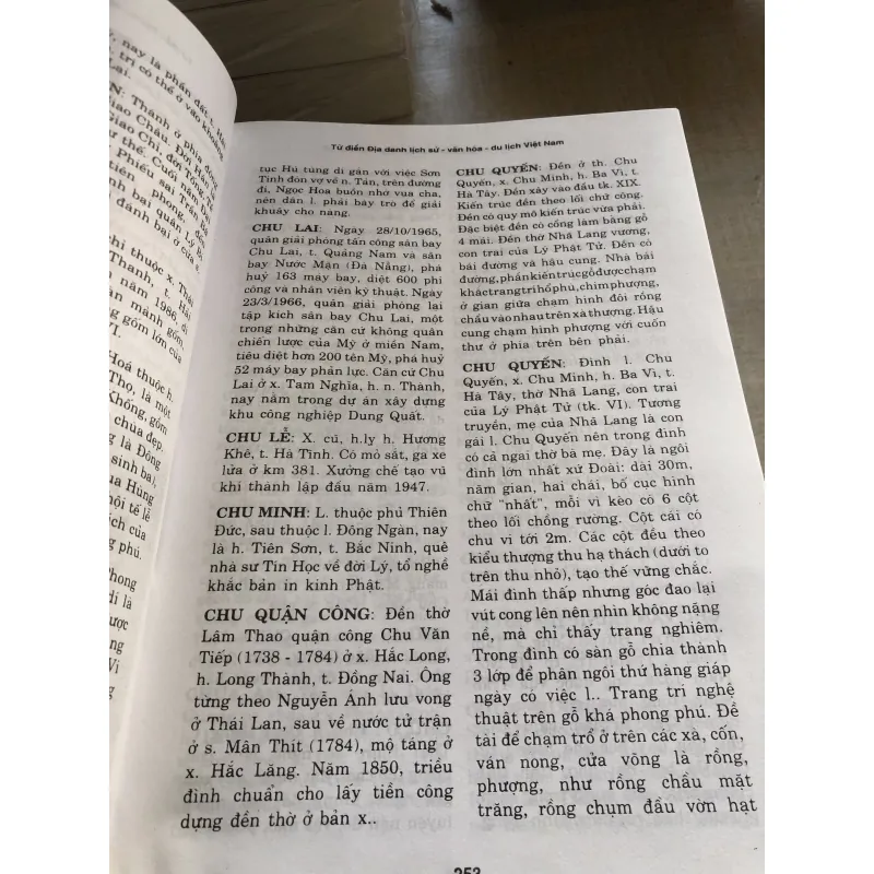 Từ điển địa danh lịch sử, văn hoá du lịch Việt Nam 781794