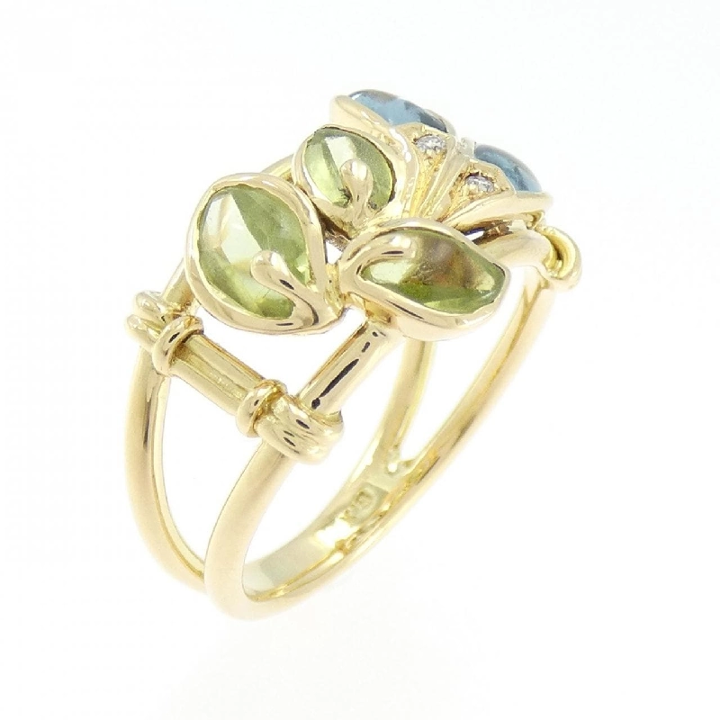 Nhẫn đá màu K18YG - Hàng hiệu Authentic 850359