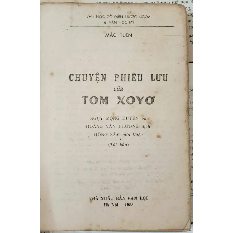 NHỮNG CUỘC PHIÊU LƯU CỦA TOM SAWYER - Mark Twain 716287