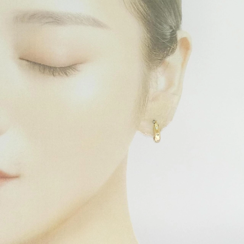 K18YG Bông tai kim cương 0.10CT - Hàng hiệu Chính hãng 876034