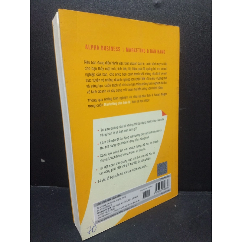 Marketing Cho Bán Lẻ mới 80% ố nhẹ 2018 HCM2405 Bob Negen & Susan Negen SÁCH MARKETING KINH DOANH 914549