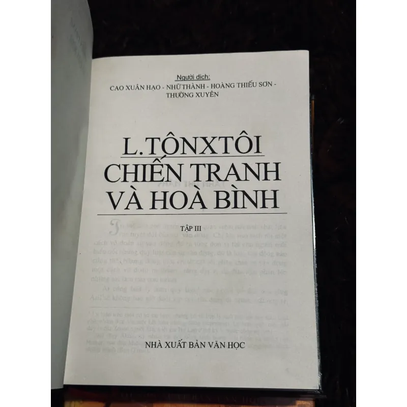 Chiến tranh và hoà bình (bìa cứng)  1013352