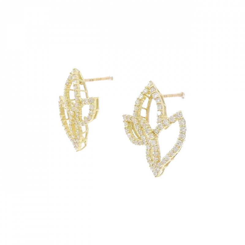 K18YG Bông tai kim cương 0.70CT - Hàng hiệu Chính hãng 870388