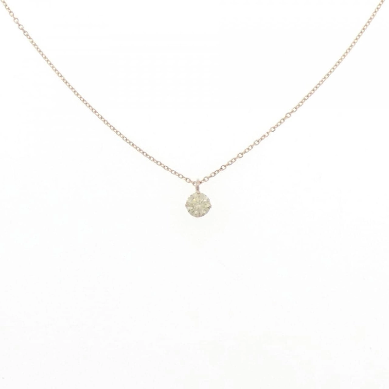 K18PG Solitaire Dây chuyền kim cương 0.2CT - Hàng hiệu Chính hãng 866896