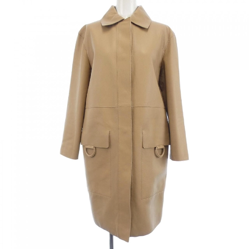 【Mã giảm giá】Áo khoác da HERMES 640490