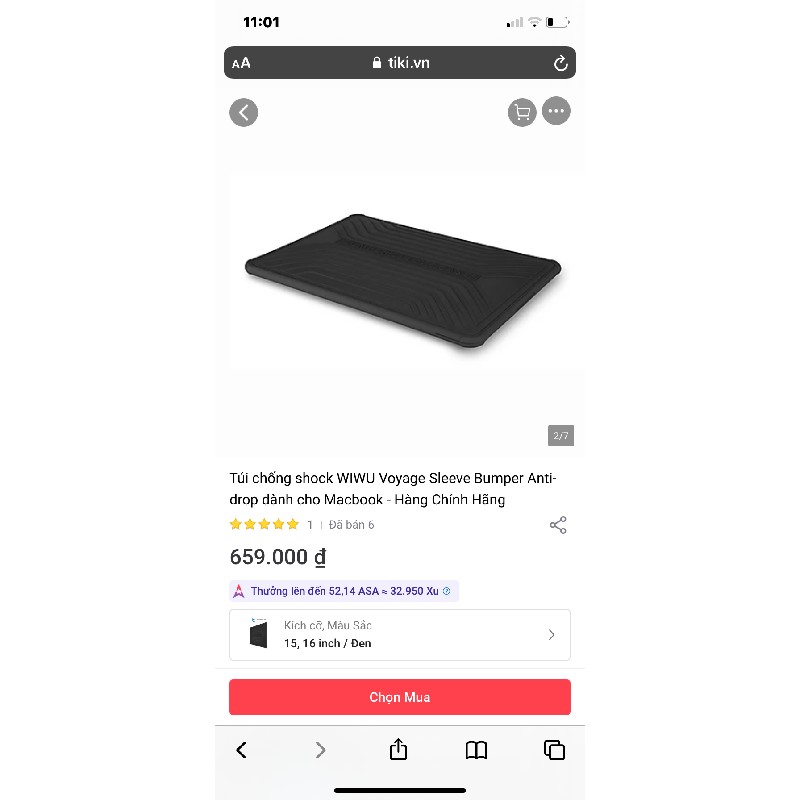 Túi đựng laptop chống va đập, chống thấm nước Bumper sleeve case 3837