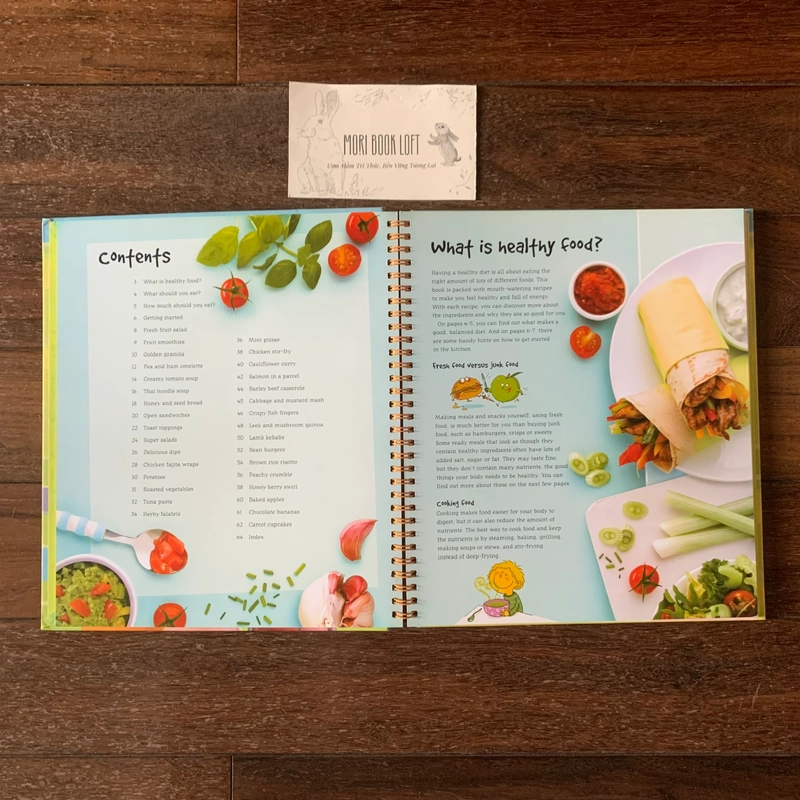 Sách ngoại văn Children's Healthy Cookbook – The Usborne, Used, Bìa cứng 502621