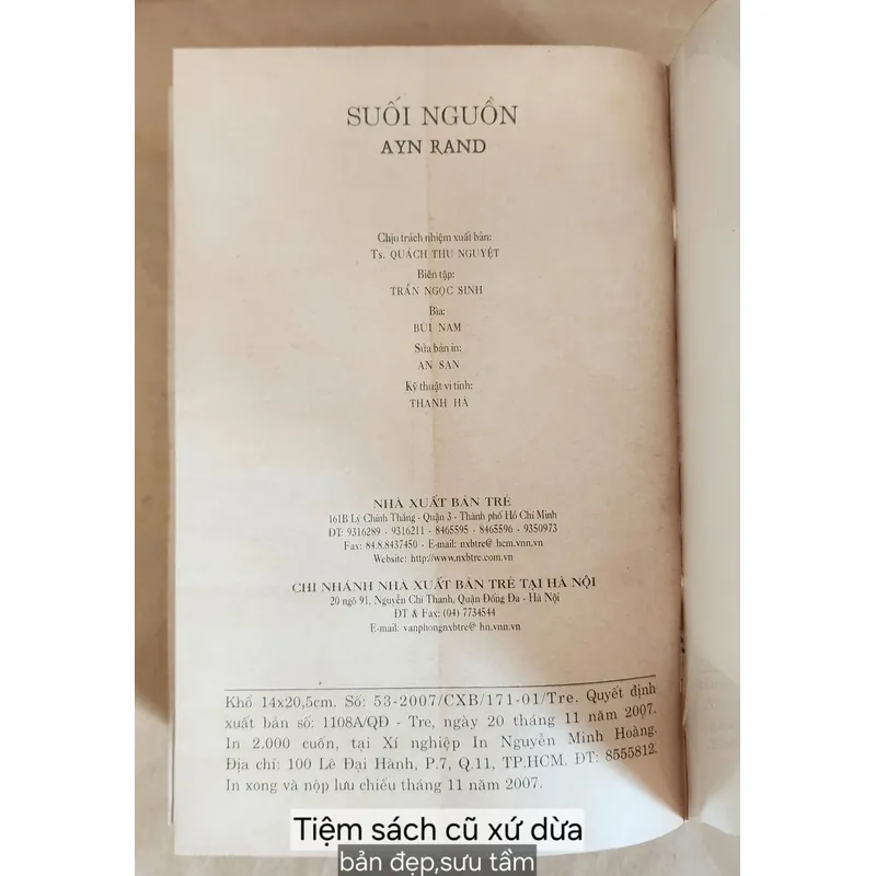 Tác phẩm văn học kinh điển SUỐI NGUỒN - Ayn Rand 716971