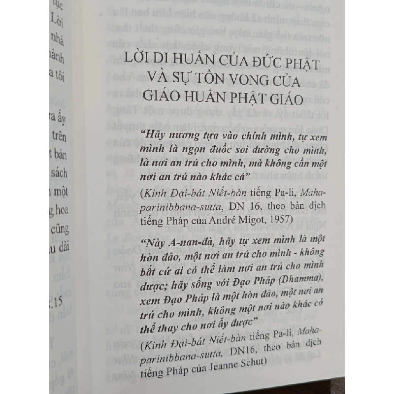 Lời di huấn của Đức Phật và sự tồn vong của giáo huấn Phật Giáo - Hoang Phong (biên soạn, dịch) 470644
