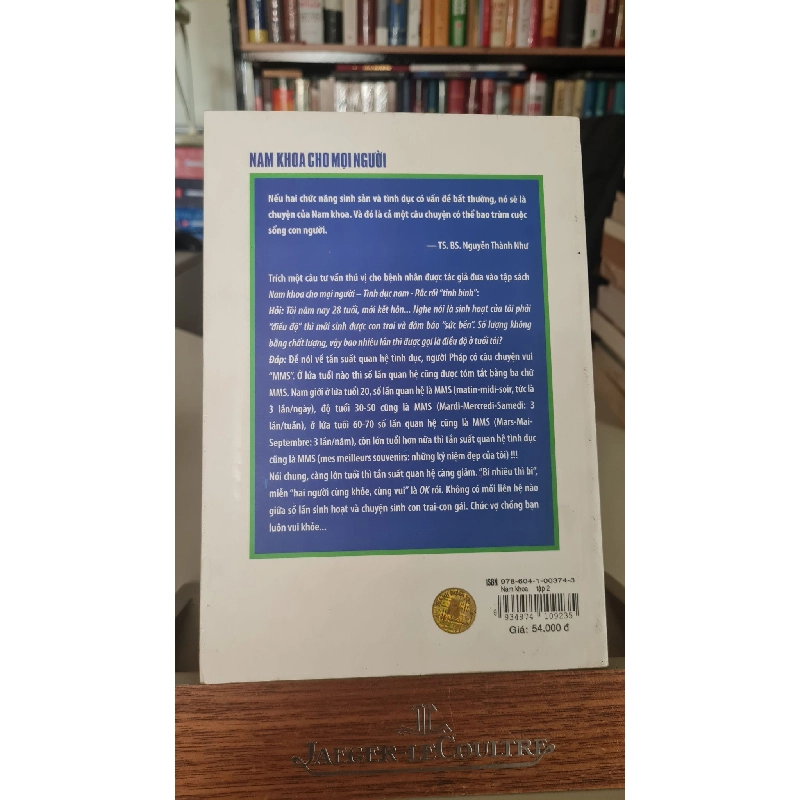 Nam khoa cho mọi người tình dục nam: rắc rối tinh binh - Nguyễn Thành Như 405900