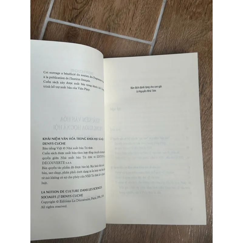 Khái Niệm Văn Hoá Trong Khoa Học Xã Hội (NXB Tri Thức) - Denys Cuche ,  Lê Minh Tiến dịch 731609