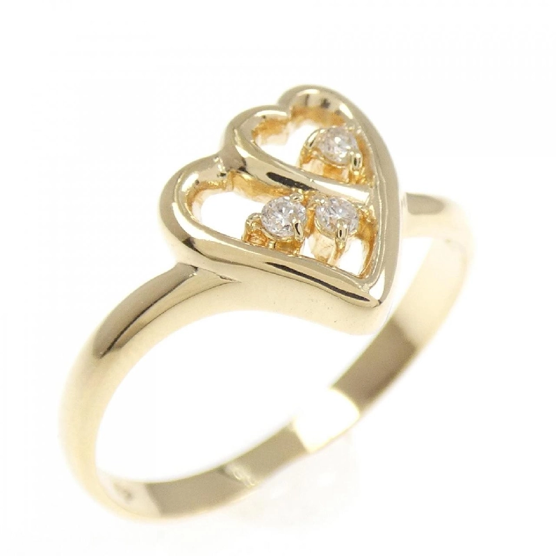 Nhẫn kim cương hình trái tim K18YG - Hàng hiệu Authentic 856571