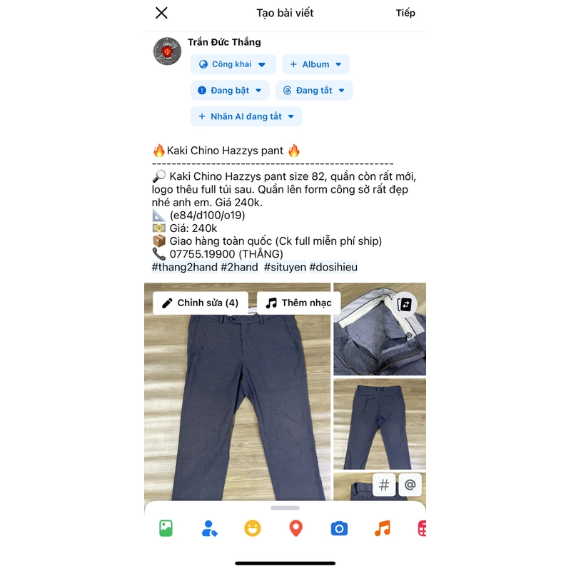 🔥Kaki Chino Hazzys pant 🔥 517245