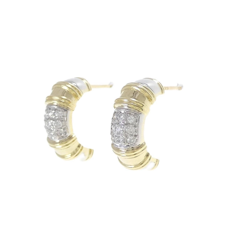 K18YG/PT900 Bông tai kim cương 0.22CT - Hàng hiệu Chính hãng 864701