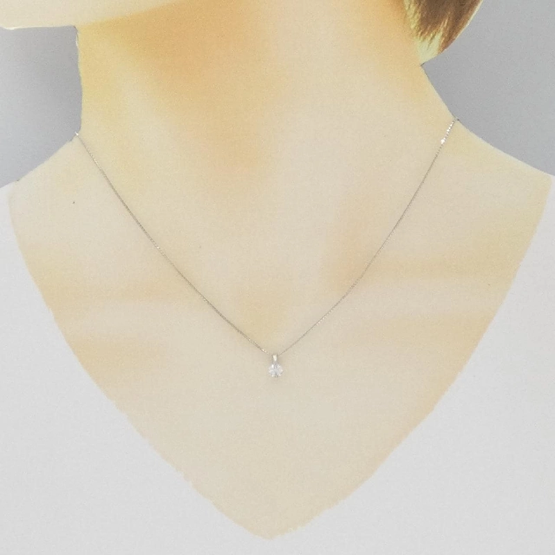 Dây chuyền kim cương Solitaire PT900/PT850 0.272CT - Hàng hiệu Chính hãng 860600