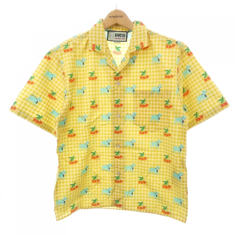 Gucci GUCCI HAHAHA 718033 ZAK3N Áo sơ mi ngắn tay - Hàng hiệu Chính hãng 885200