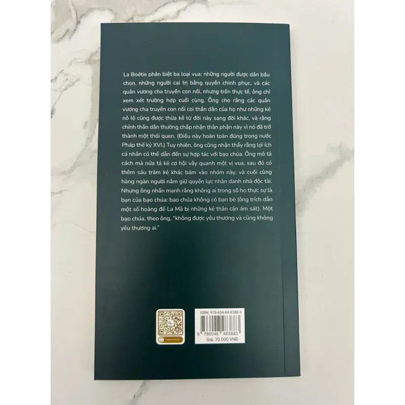 Luận về sự tự nguyện nô lệ của con người – Étienne de La Boétie 689950