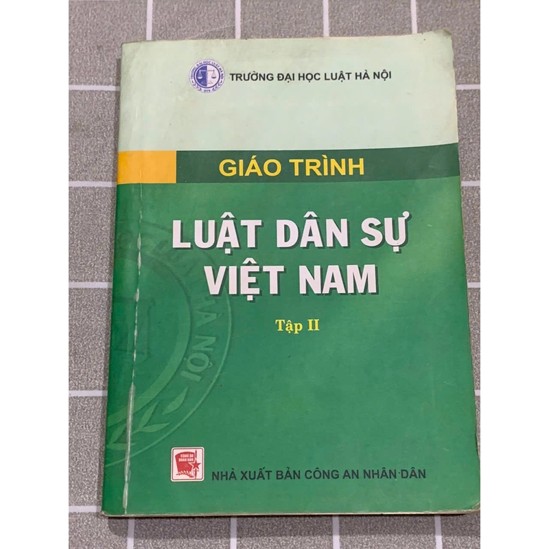 GIÁO TRÌNH LUẬT DÂN SỰ VIỆT NAM  TẬP 2 545925