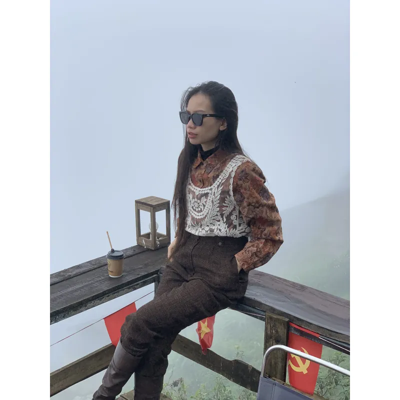 Áo sơ mi nữ vintage Nhật 603156