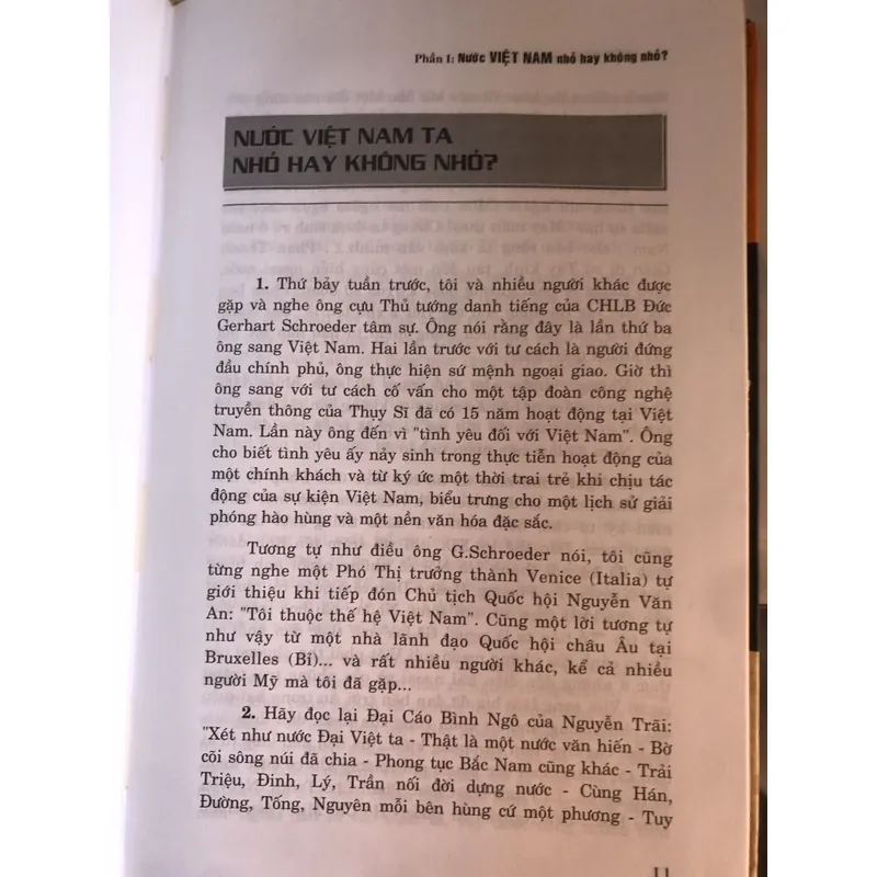 Nước Việt Nam nhỏ hay không nhỏ? 711678