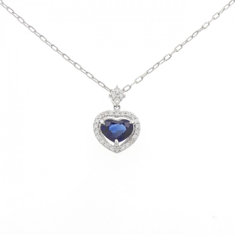 Dây chuyền Sapphire hình trái tim PT900/PT850 1.402CT - Hàng hiệu Chính hãng 858157