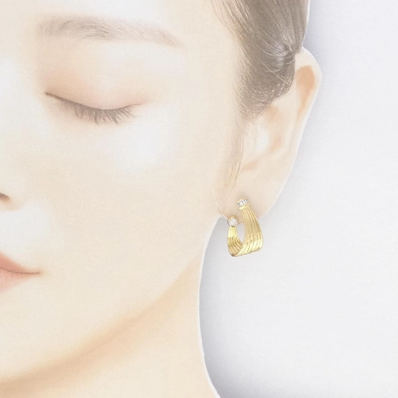 Bông tai kim cương 750YG/750WG/K18YG 0.50CT - Hàng hiệu Chính hãng 871200