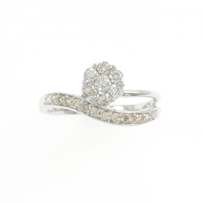 Nhẫn kim cương hoa K18WG 0.30CT - Hàng hiệu Authentic 854071