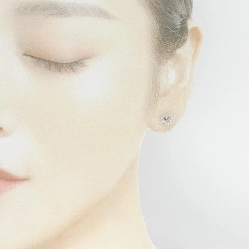 K14WG Bông tai kim cương hình trái tim 0.2CT - Hàng hiệu Chính hãng 870383