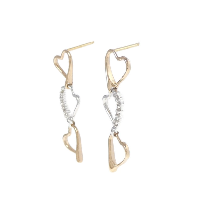 Bông tai kim cương ba màu K18 0.08CT - Hàng hiệu chính hãng 872096