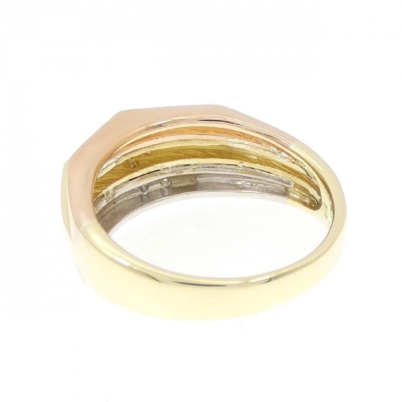 Nhẫn kim cương K18YG/PT900/K18PG 0.14CT 669026