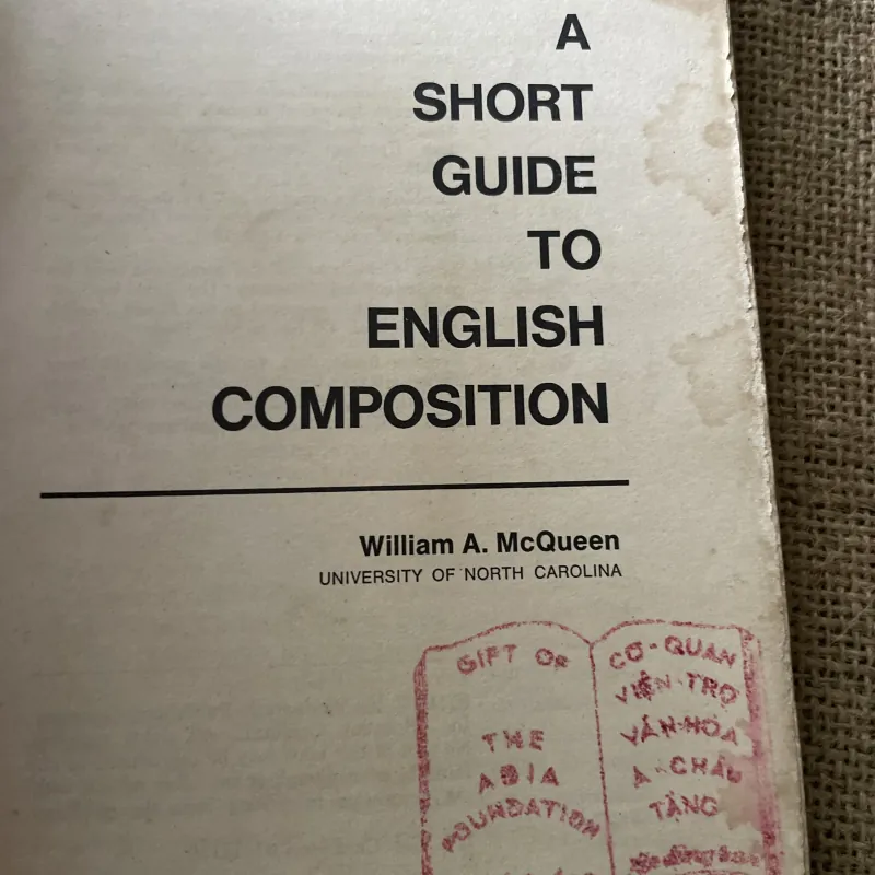 Học tiếng Anh A Short Guide to English Composition by William McQueen.   796192