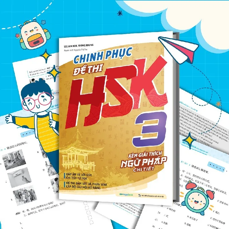 Sách - Chinh phục đề thi HSK 3 (Kèm giải thích ngữ pháp chi tiết) - Megabooks - NENA2509 Blogmeo21025 580739