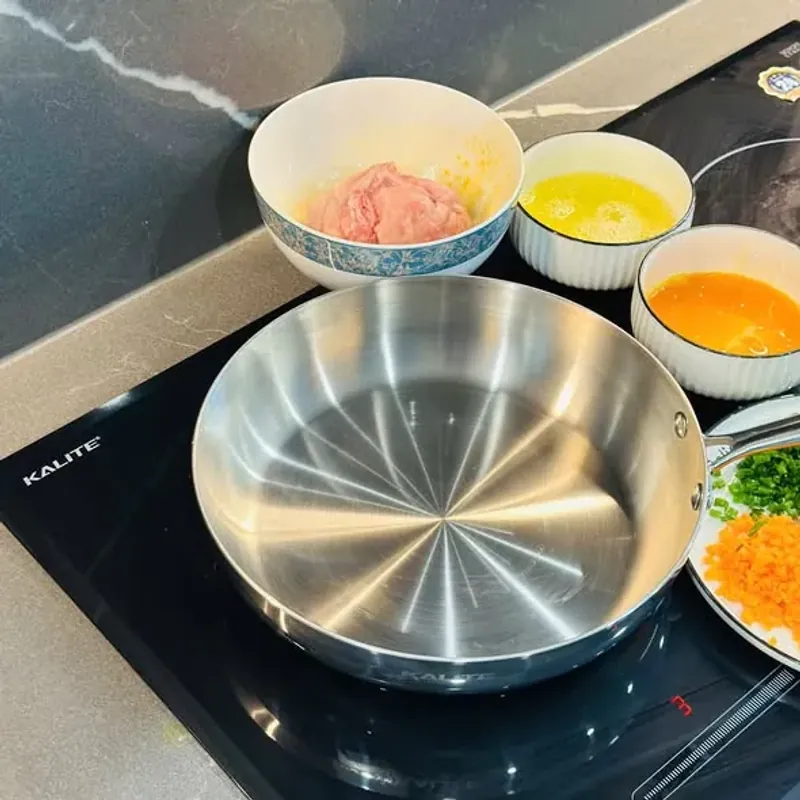 Chảo rán inox liền khối KALITE ECO26, inox 304 an toàn, đáy 3 lớp dày, bắt từ tốt 797326